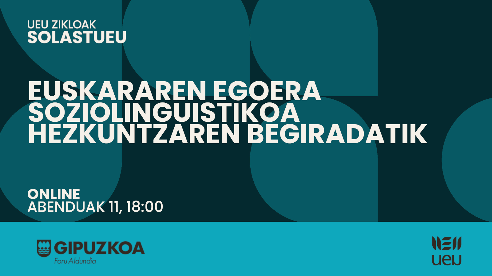 Online solasaldia: Euskararen egoera soziolinguistikoa hezkuntzaren begiradatik