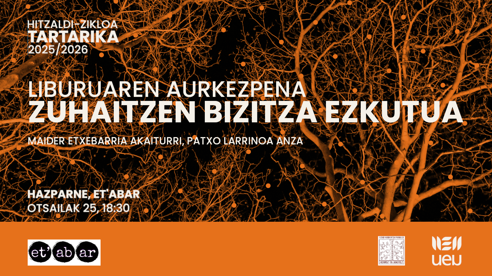 "Zuhaitzen bizitza ezkutua" liburuaren aurkezpena