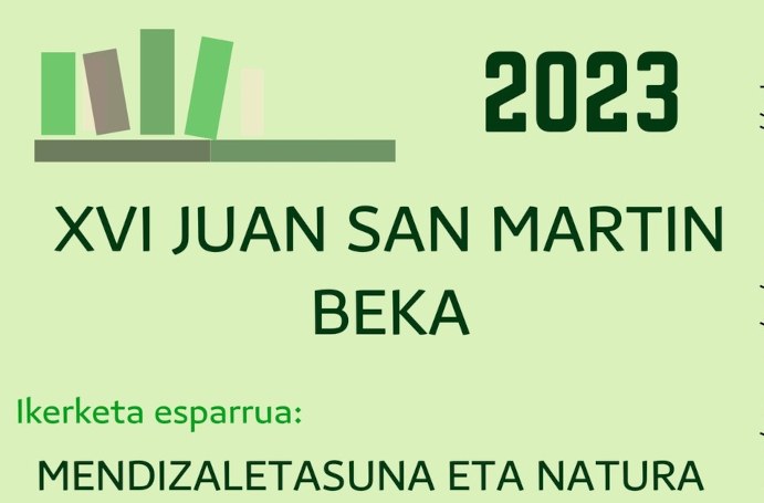 Juan San Martin beka 2023: Mendizaletasuna eta natura
