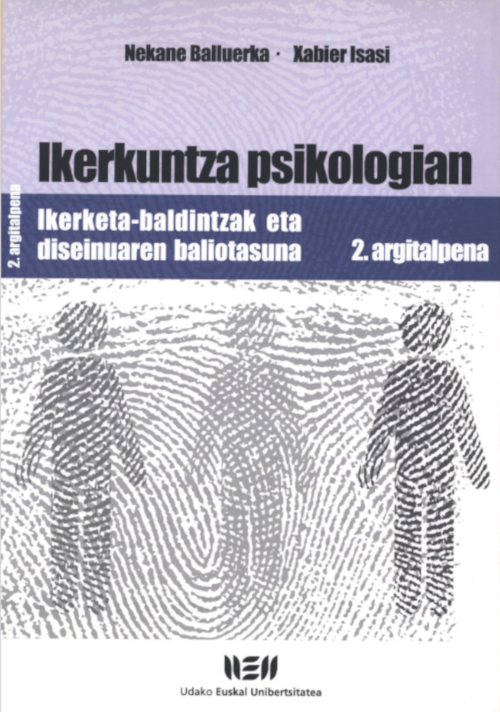 Ikerkuntza psikologian: Ikerketa-baldintzak eta diseinuaren baliotasuna (2. argitalpena)