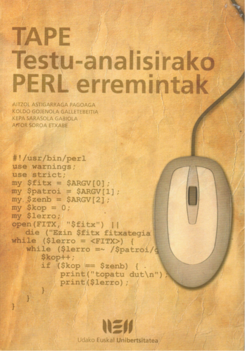 TAPE Testu-analisirako PERL erremintak