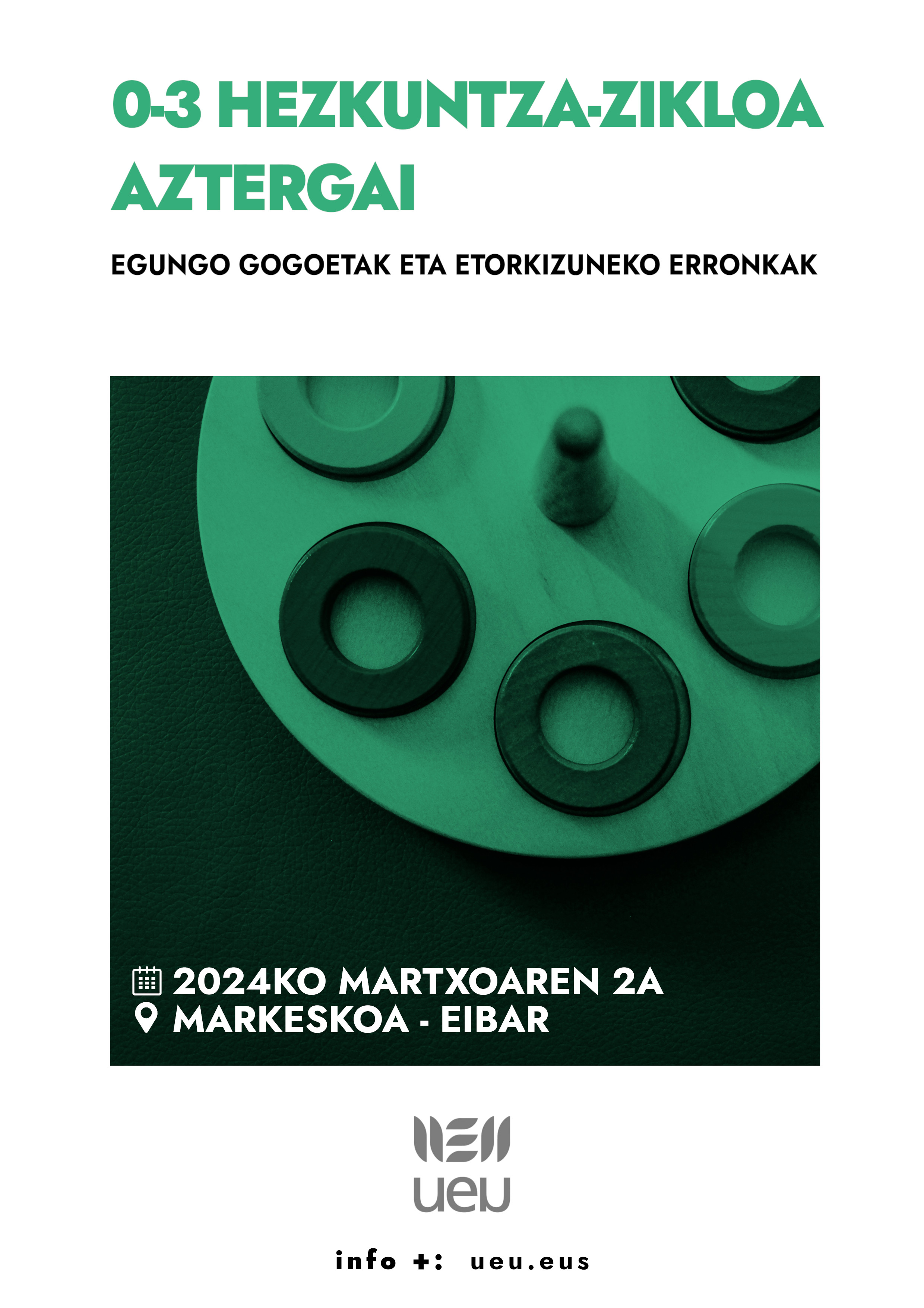 0-3 hezkuntza-zikloa aztergai: egungo gogoetak eta etorkizuneko erronkak