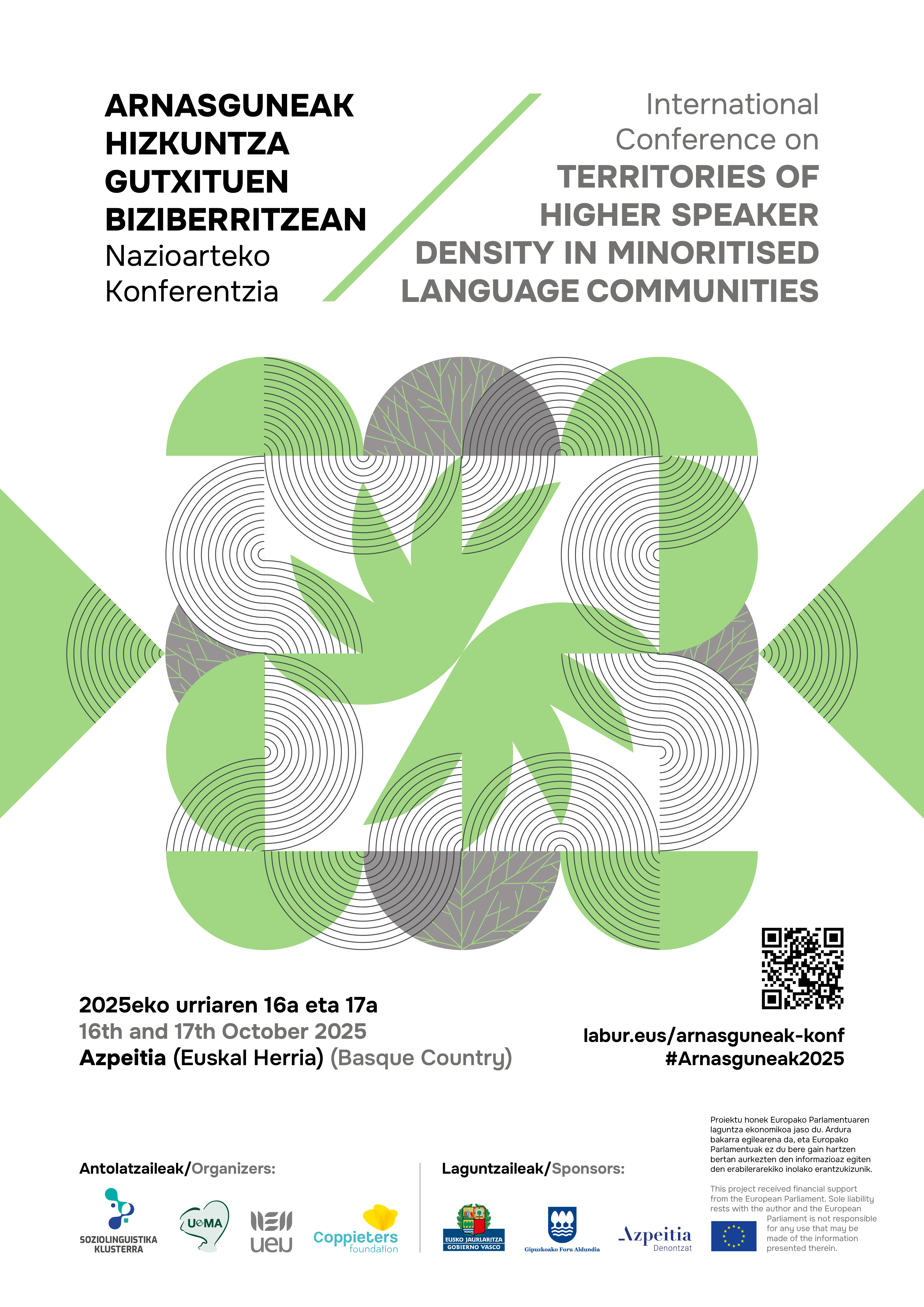 Arnasguneak Hizkuntza Gutxituen Biziberritzean. Nazioarteko konferentzia.