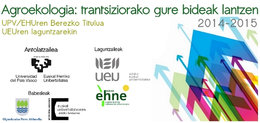 Agroekologia: trantsiziorako gure bideak lantzen (UPV/EHUren Titulua)