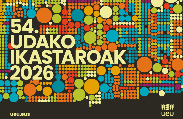 UEUren 54. Udako Ikastaroen kartelaren zati bat