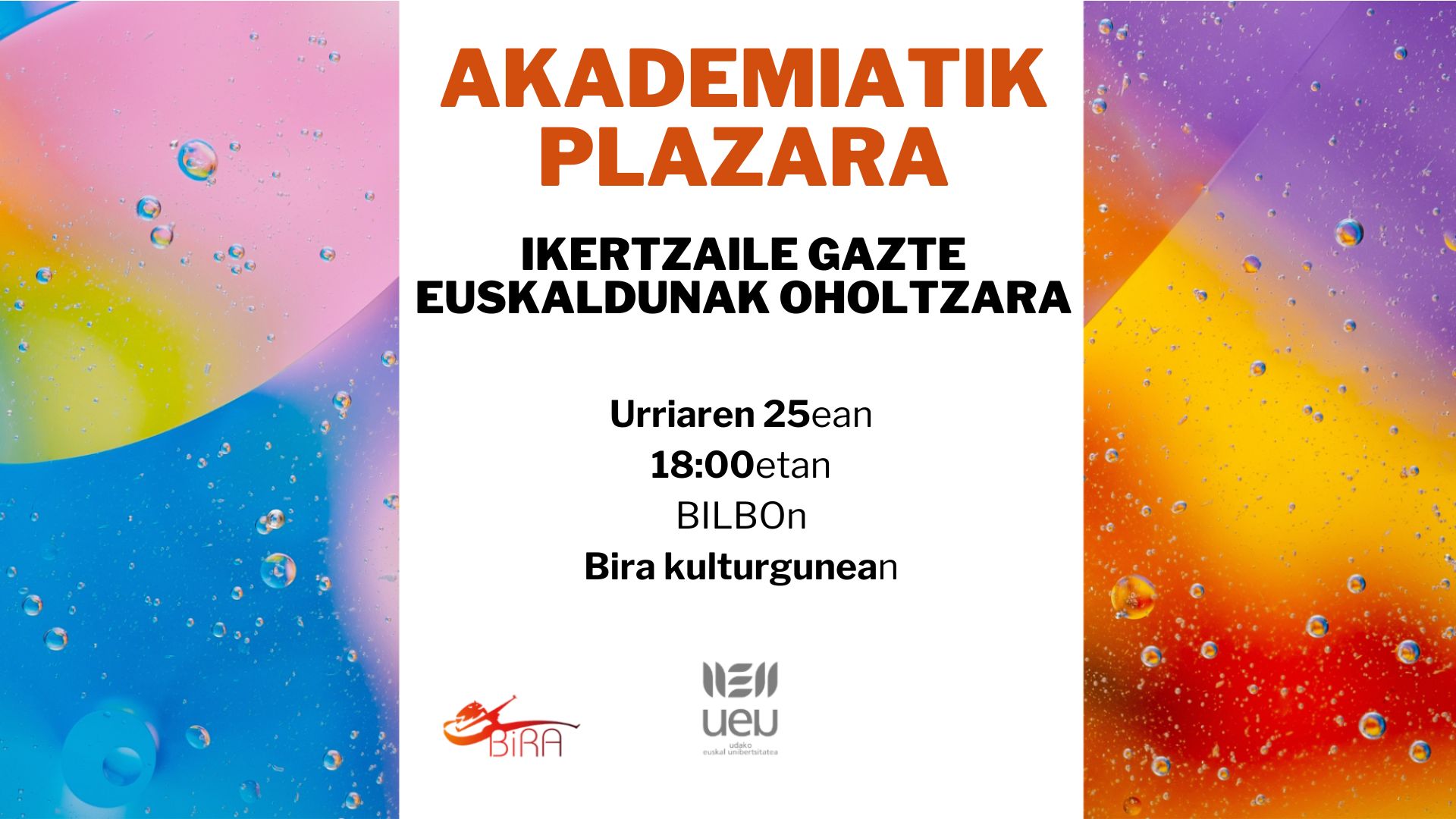 Akademiatik plazara: ikertzaile gazte euskaldunak oholtzara