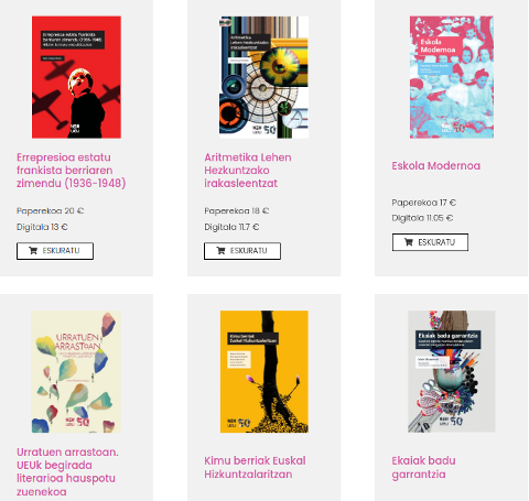 UEUren liburuak erdi-prezioan apirilaren 23an eta 24an